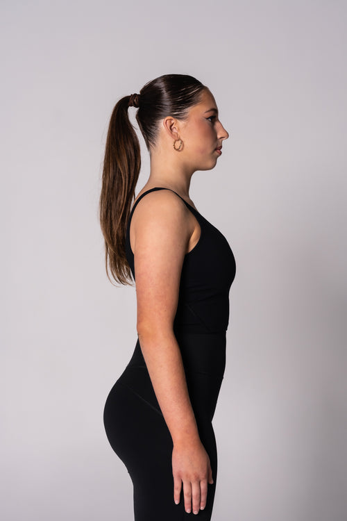Freya Crop Top - Raven