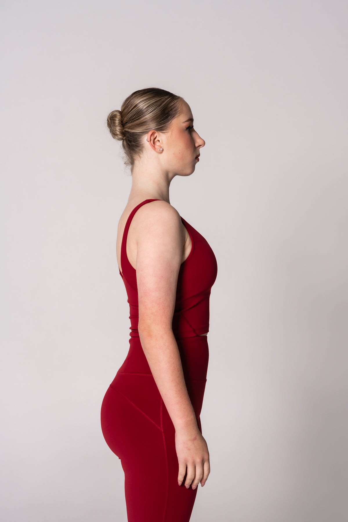 Freya Crop Top - Crimson