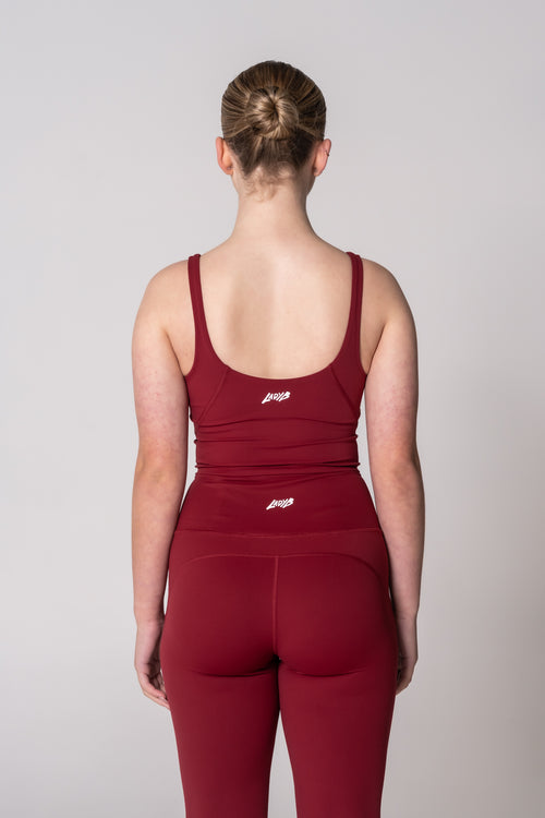 Freya Crop Top - Crimson
