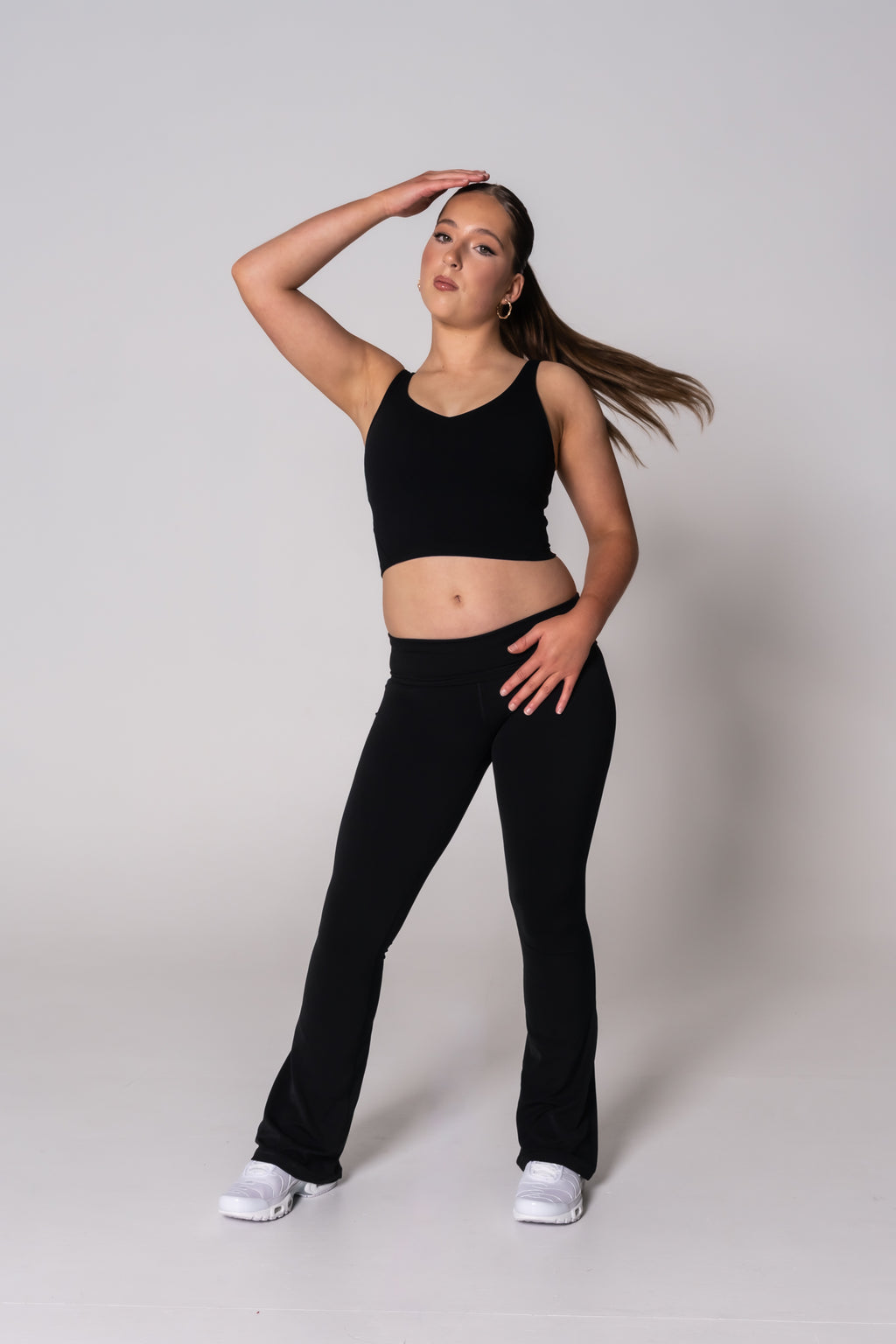Freya Flare Pants - Raven