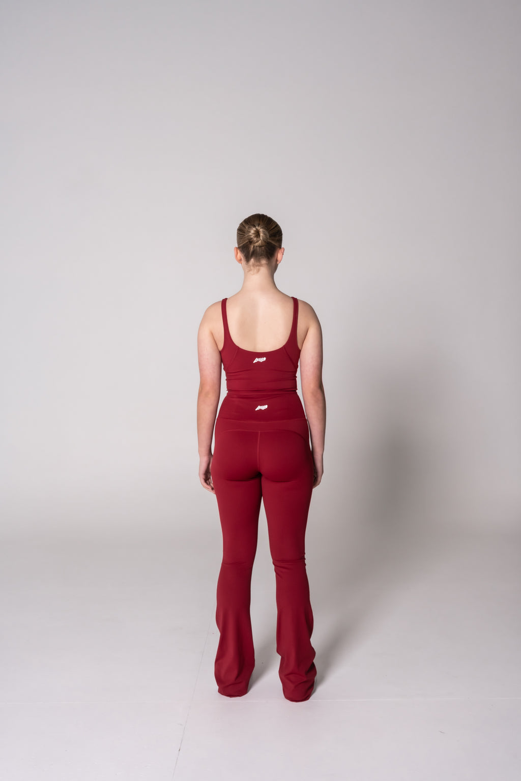 Freya Flare Pants - Crimson